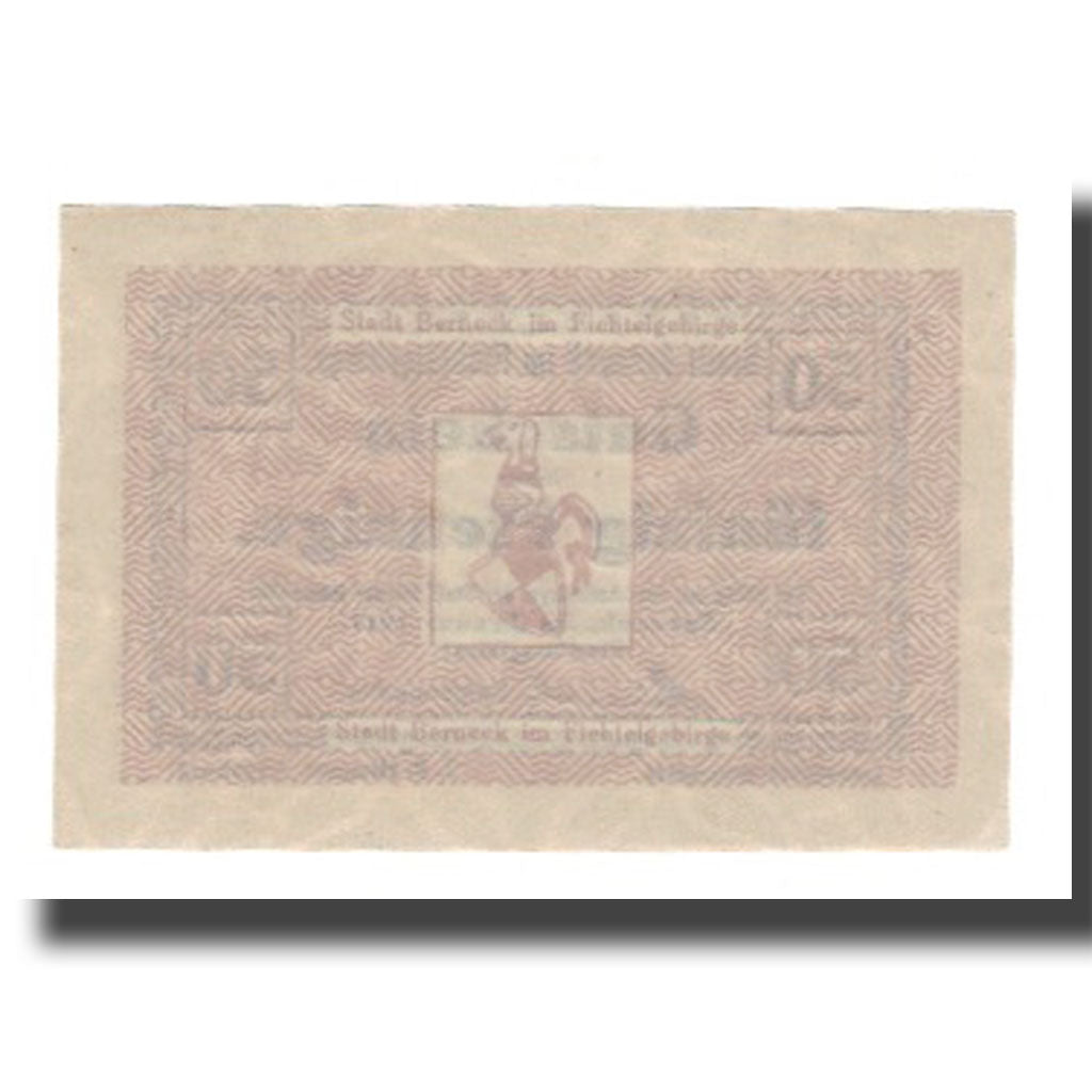 Banknote, Germany, Berneck im Fichtelgebirge Stadt, 50 Pfennig, Blason, 1917