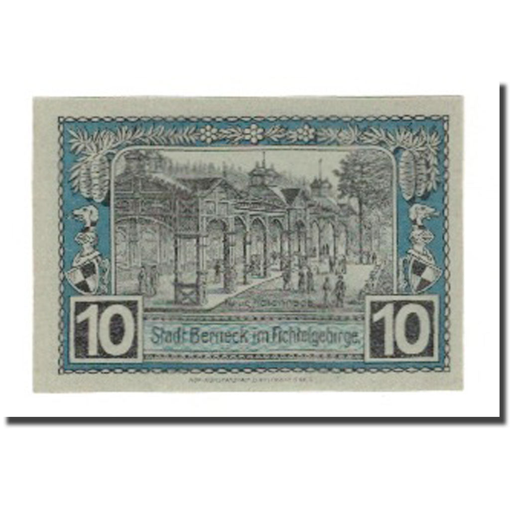 Banknote, Germany, Berneck im Fichtelgebirge Stadt, 10 Pfennig, personnage 2