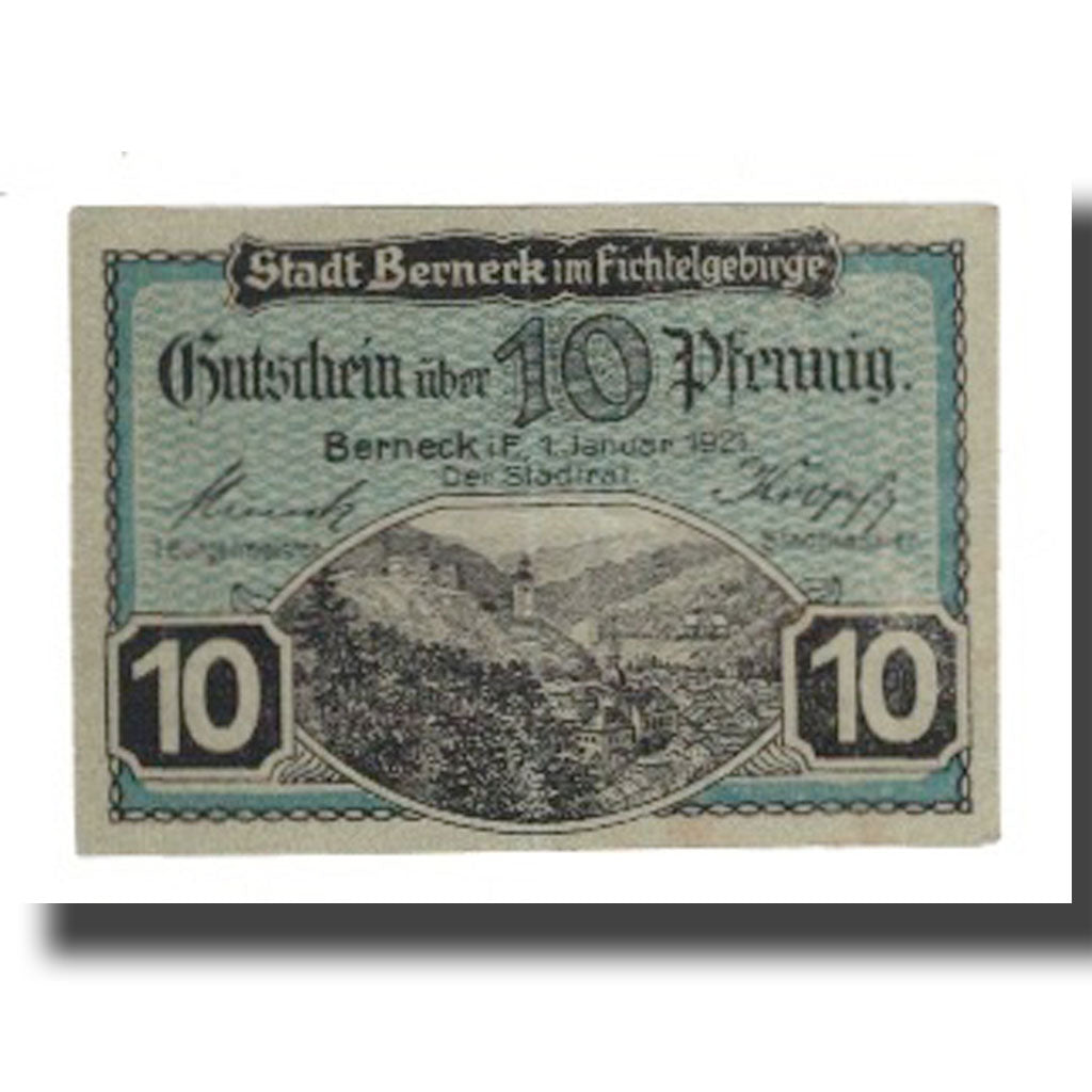 Banknote, Germany, Berneck im Fichtelgebirge Stadt, 10 Pfennig, personnage 3