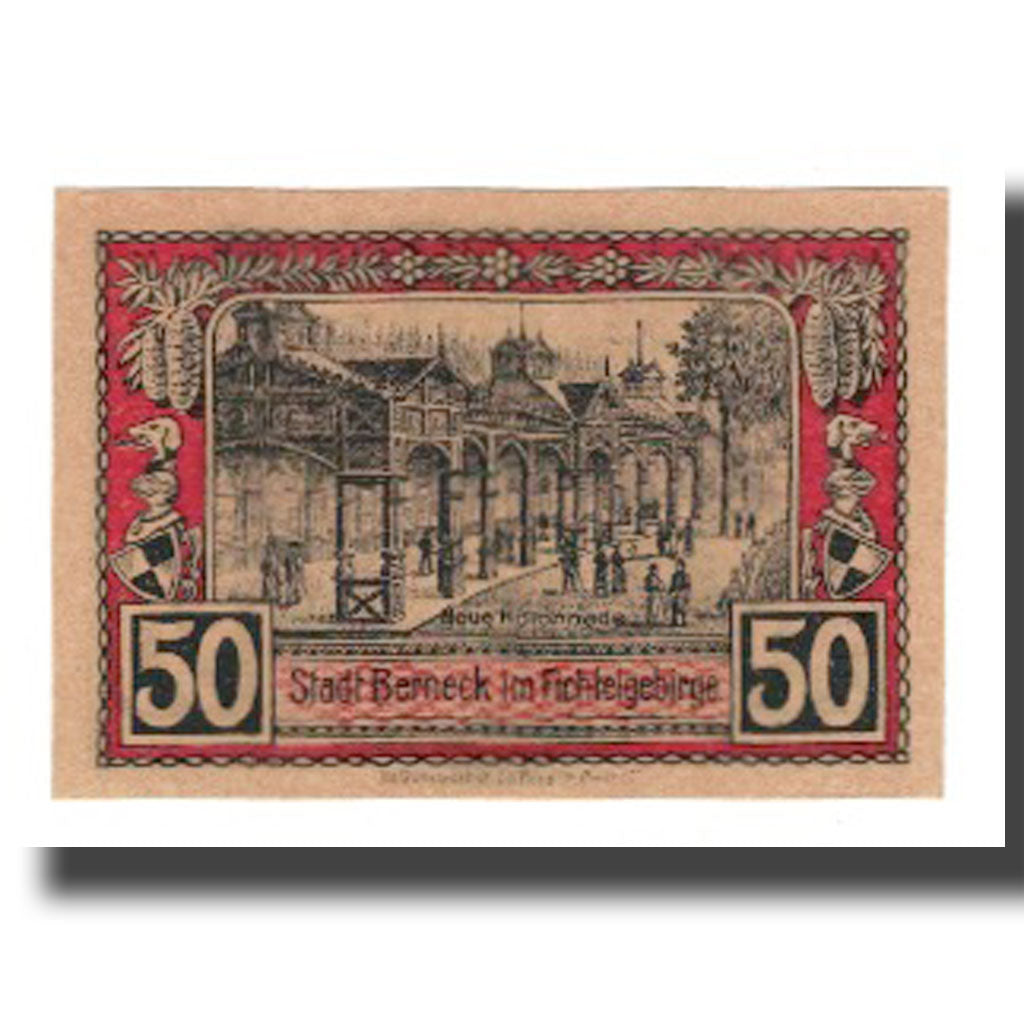 Banknote, Germany, Berneck im Fichtelgebirge Stadt, 50 Pfennig, personnage 1