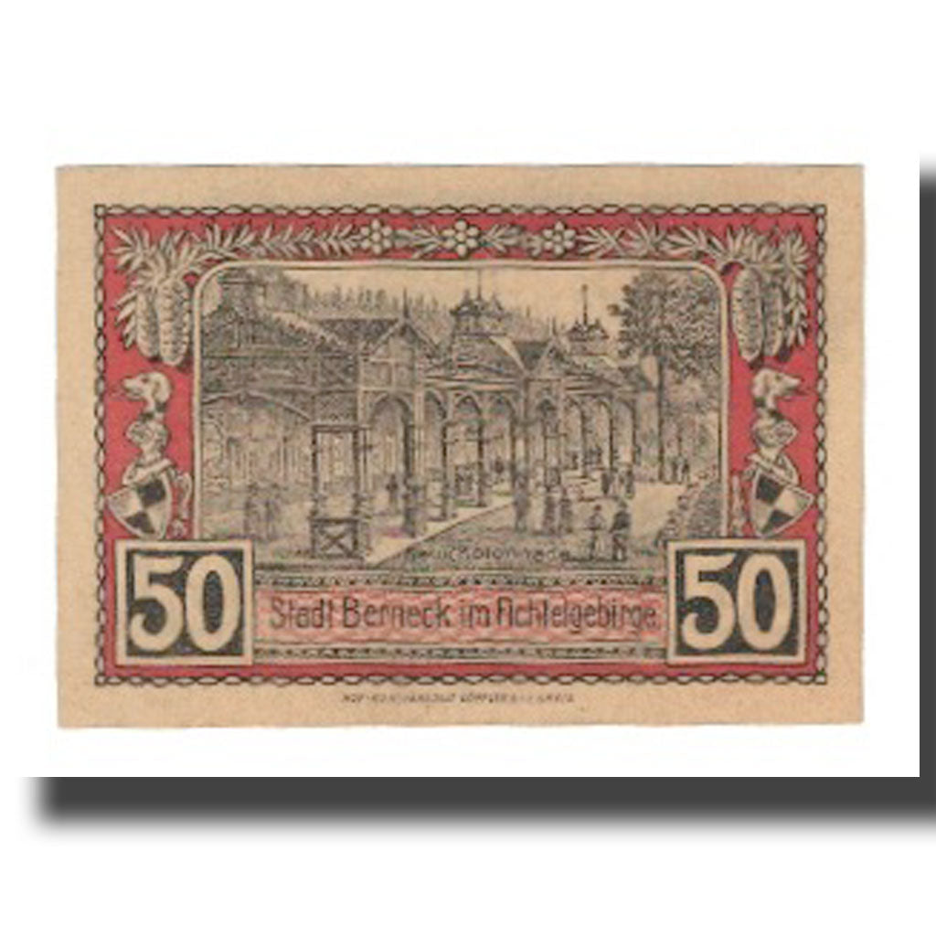 Banknote, Germany, Berneck im Fichtelgebirge Stadt, 50 Pfennig, personnage 2