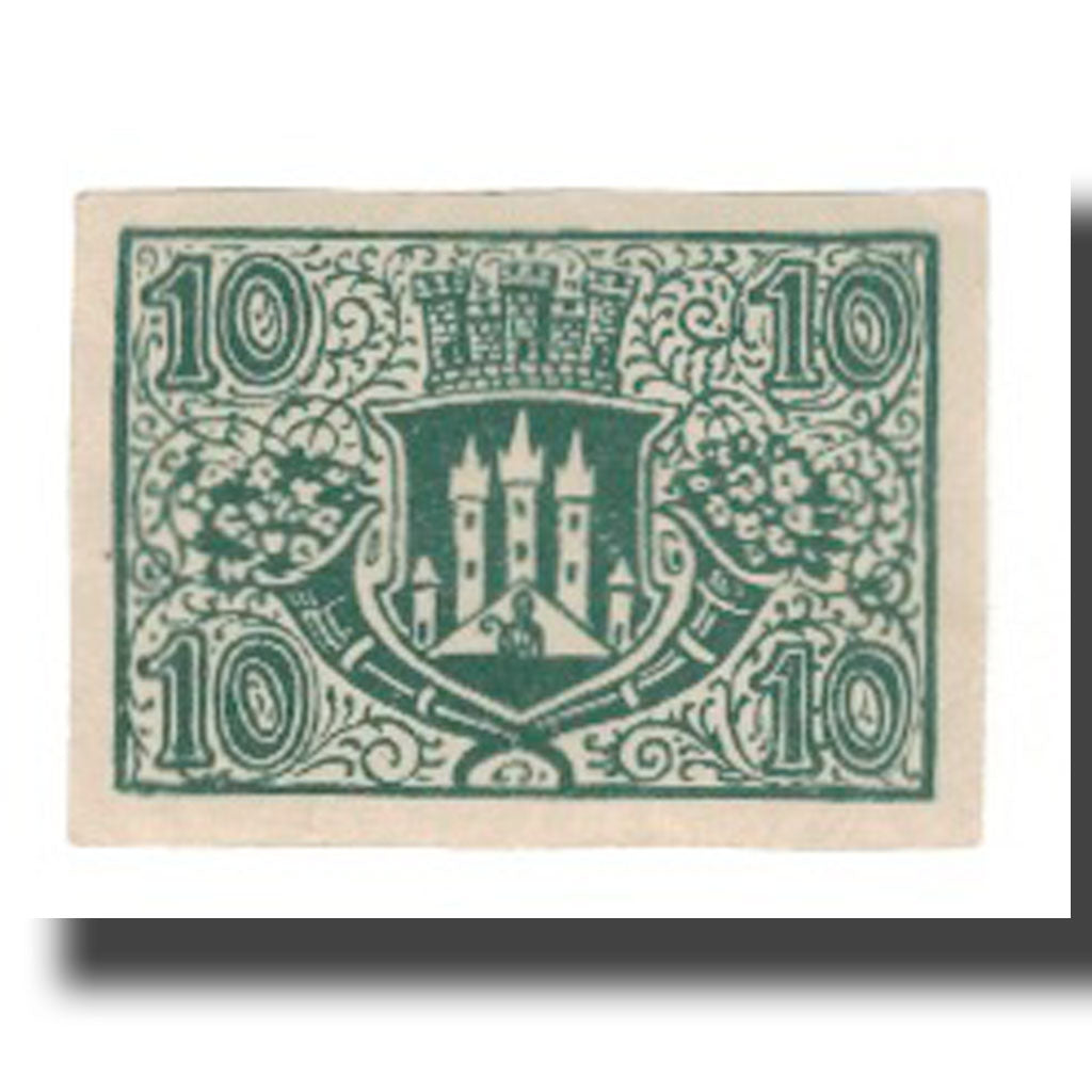 Banknote, Germany, Bischofsheim v. Rhon Stadt, 10 Pfennig, valeur faciale 1