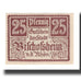 Banknote, Germany, Bischofsheim v. Rhon Stadt, 25 Pfennig, valeur faciale