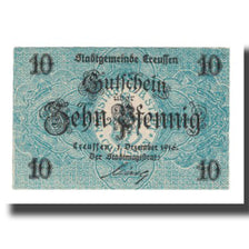 Geldschein, Deutschland, Creussen Ofr. Stadt, 10 Pfennig, Blason, 1916 (1918)