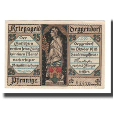 Banknote, Germany, Deggendorf Stadt, 25 Pfennig, Batiment, 1918, AU(55-58)