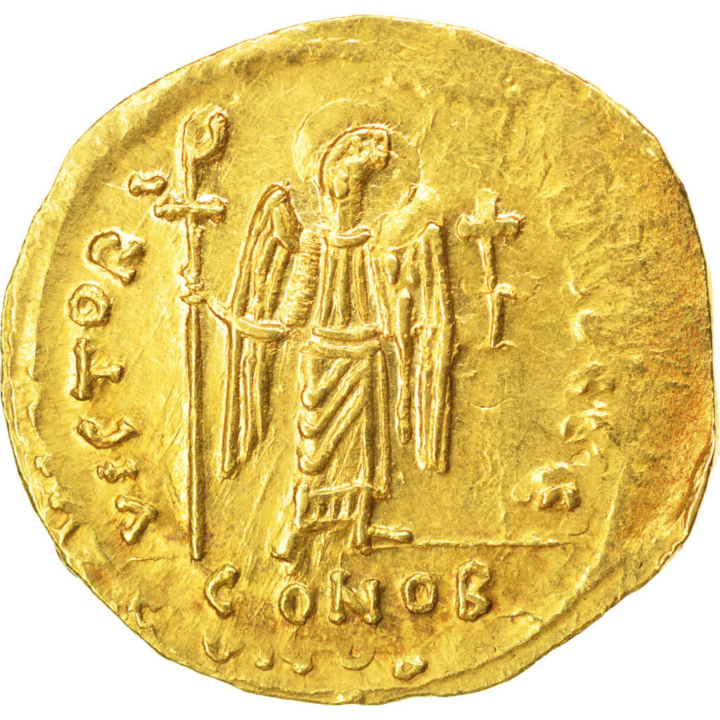 Maurice Tiberius 582-602, Solidus, Constantinople, EF(40-45), Gold, Sear #482,..