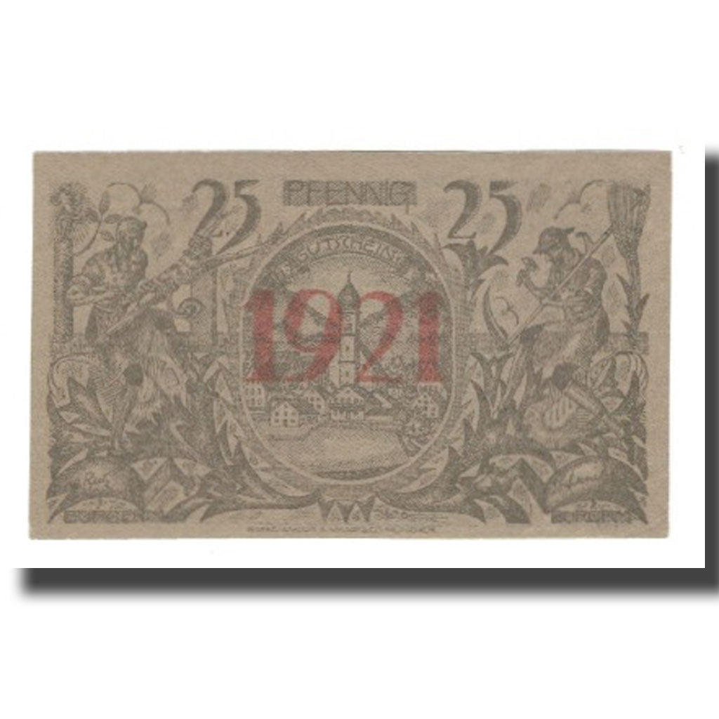 Banknote, Germany, Oberammergau Gemeinde, 25 Pfennig, personnage 1, 1921