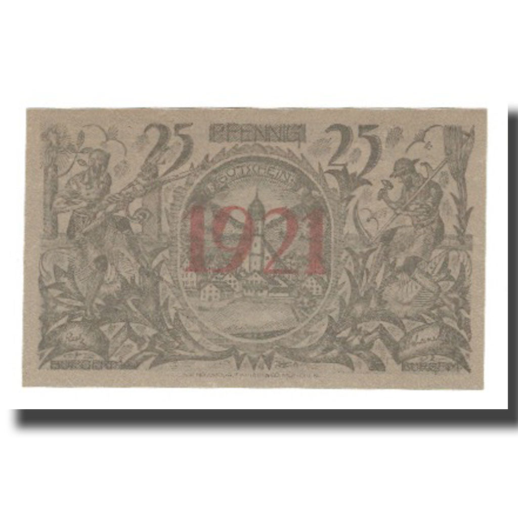 Banconote, Germania, Oberammergau Gemeinde, 25 Pfennig, personnage 4, 1921