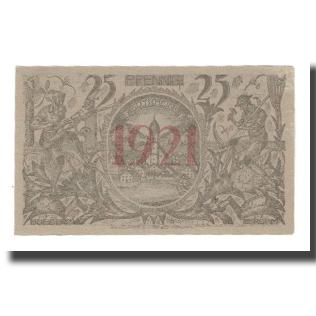 Banknote, Germany, Oberammergau Gemeinde, 25 Pfennig, personnage 5, 1921