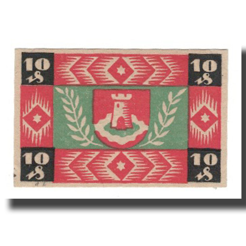Nota, Alemanha, Pasing Stadt, 10 Pfennig, Blason, 1918, 1918-09-01, AU(55-58)
