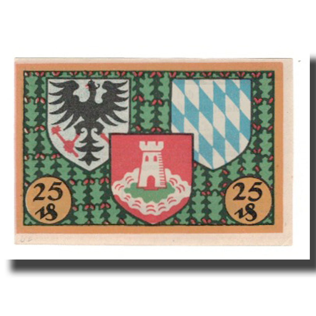 Banknote, Germany, Pasing Stadt, 25 Pfennig, Blason, 1918, 1918-09-01