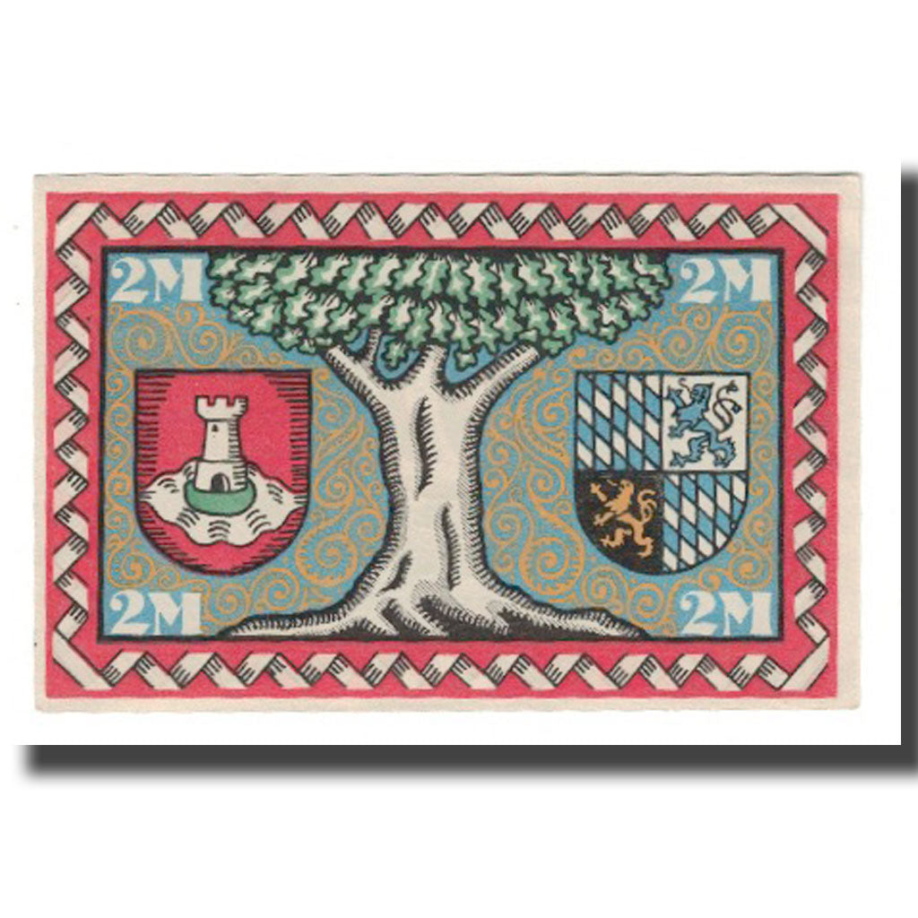 Banknote, Germany, Pasing Stadt, 2 Mark, Blason, 1918 (1920), 1918-12-01