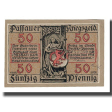 Geldschein, Deutschland, Passau Stadt, 50 Pfennig, village 2, 1918, VZ