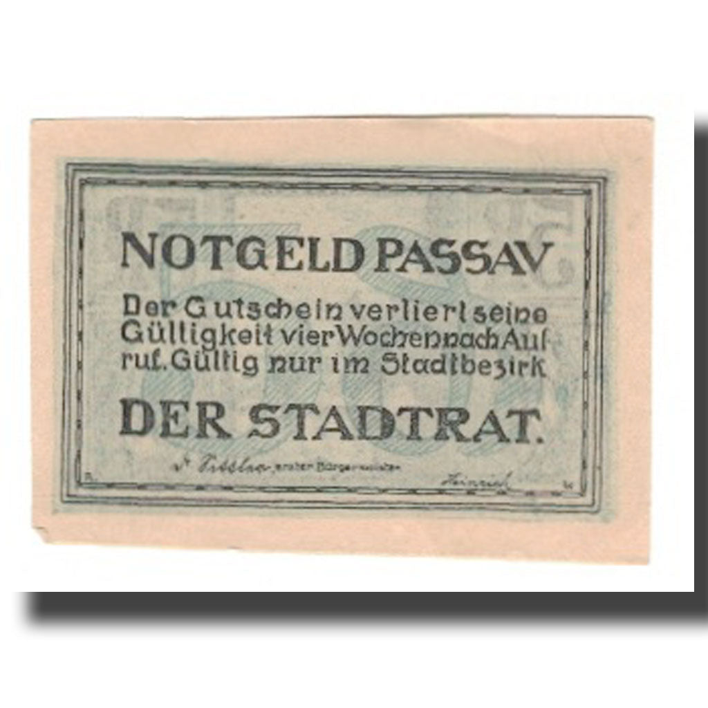Banknote, Germany, Passau Stadt, 5 Pfennig, paysage 2, 1921, AU(55-58)