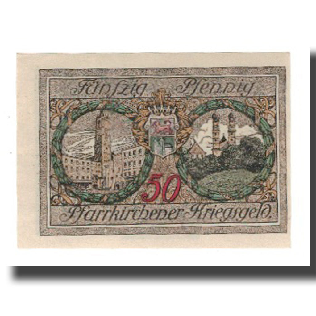 Banknote, Germany, Pfarrkirchen a. Rott Stadt, 50 Pfennig, personnage