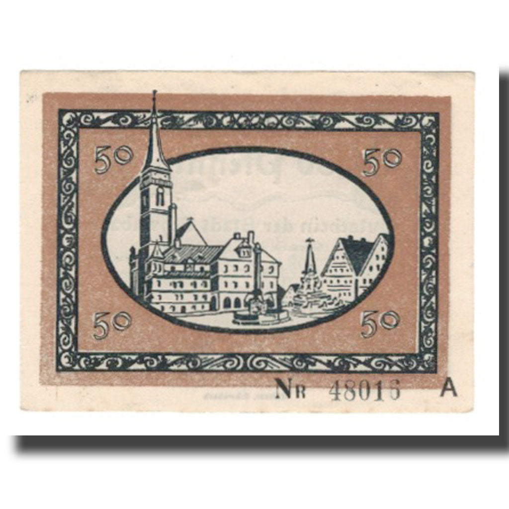 Banknote, Germany, Schwabach Stadt, 50 Pfennig, place, 1918, 1918-12-15