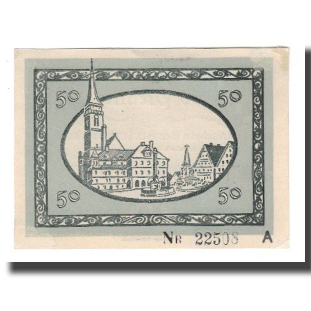 Banknote, Germany, Schwabach Stadt, 50 Pfennig, Place 4, 1918, 1918-12-15