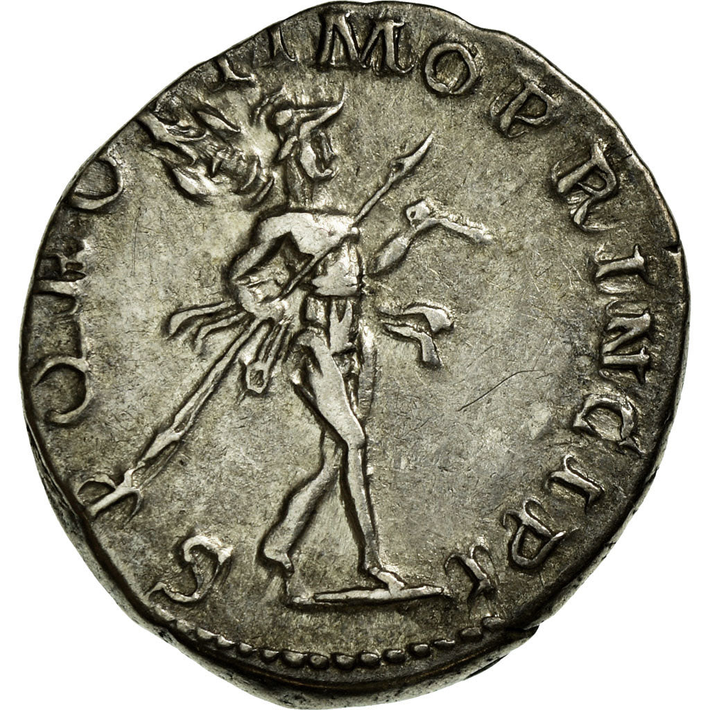 Coin, Trajan, Denarius, AU(55-58), Silver, Cohen:372