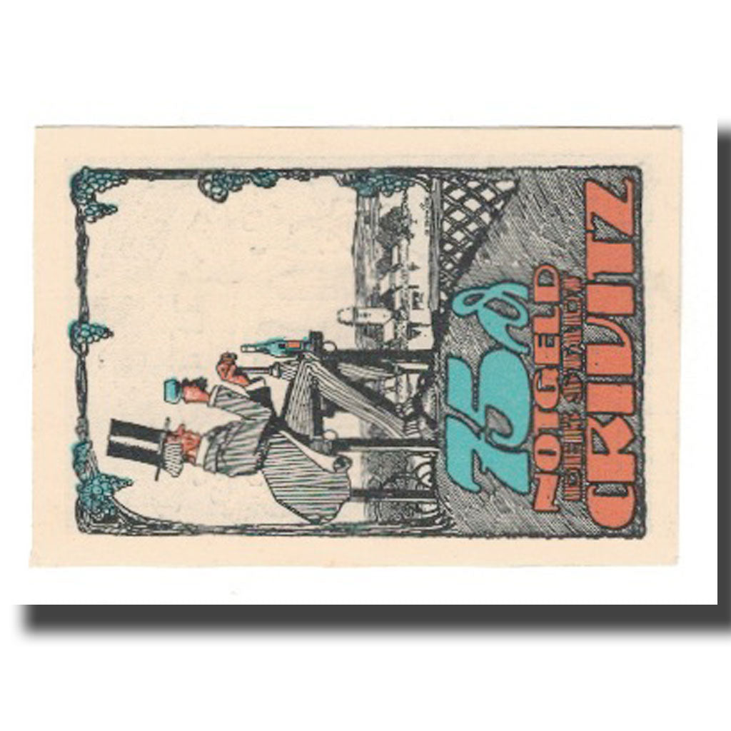 Banknote, Germany, Crivitz Stadt, 75 Pfennig, personnage 1, 1922, 1922-03-31