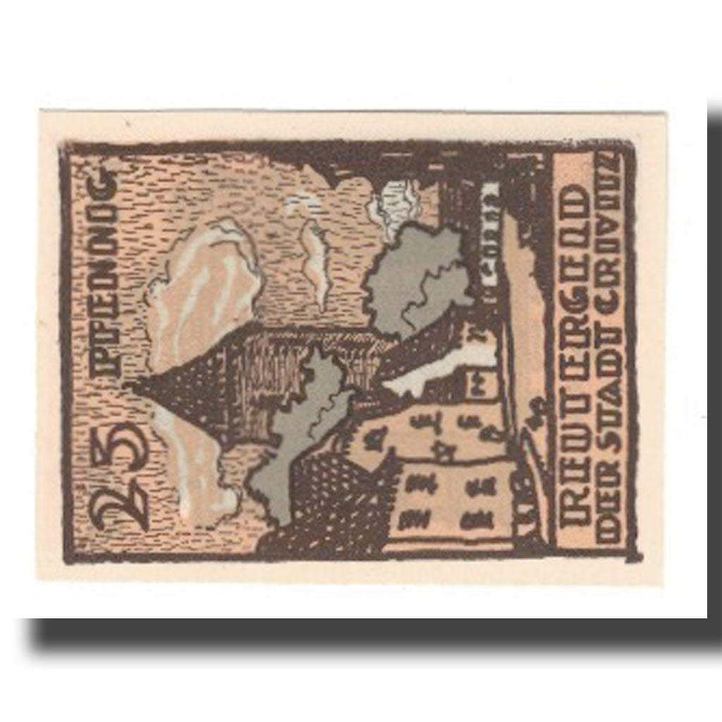 Banknote, Germany, Crivitz Stadt, 25 Pfennig, batiment 1, 1922, 1922-05-31
