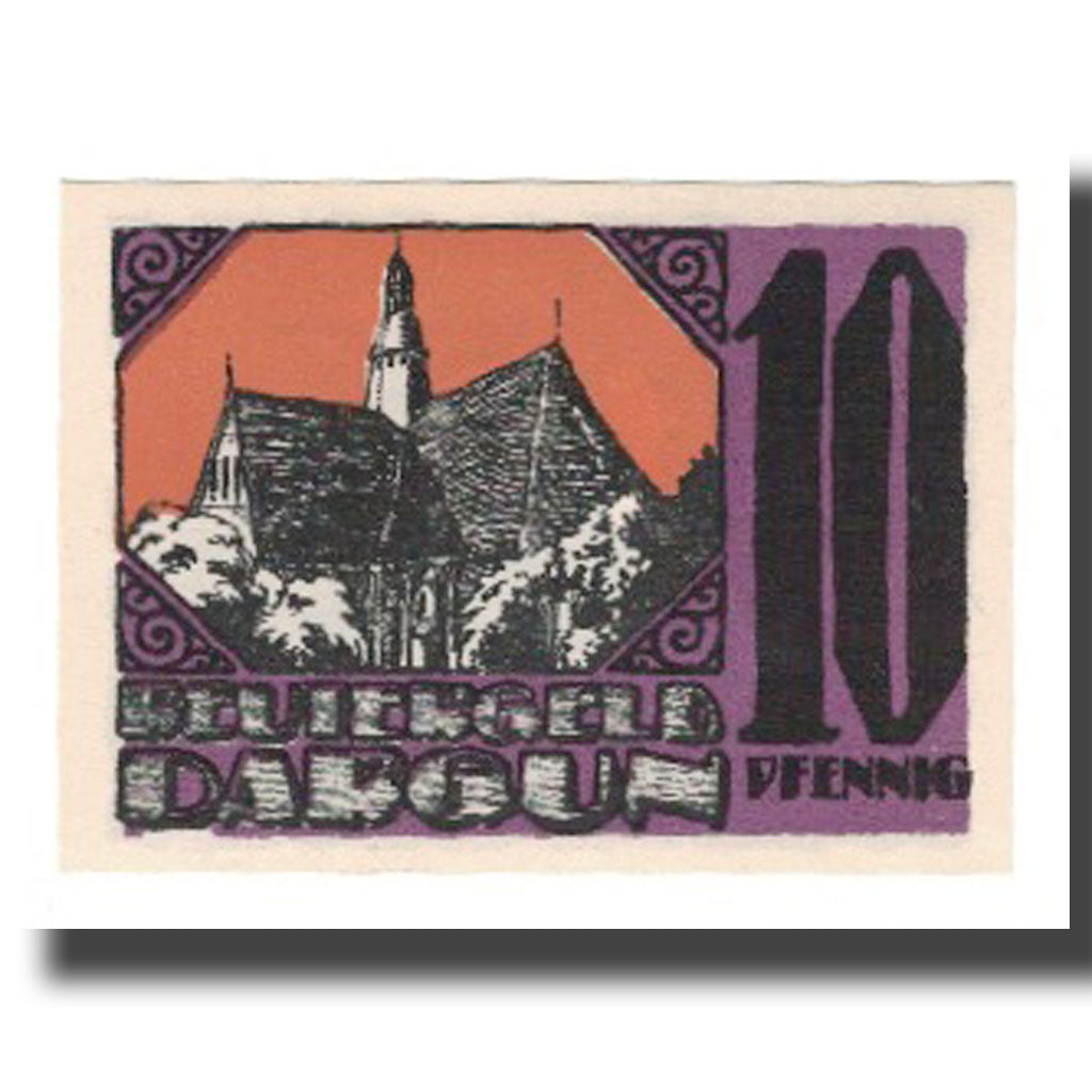 Banknote, Germany, Dargun Gemeinde, 10 Pfennig, Batiment, 1921, 1921-12-31