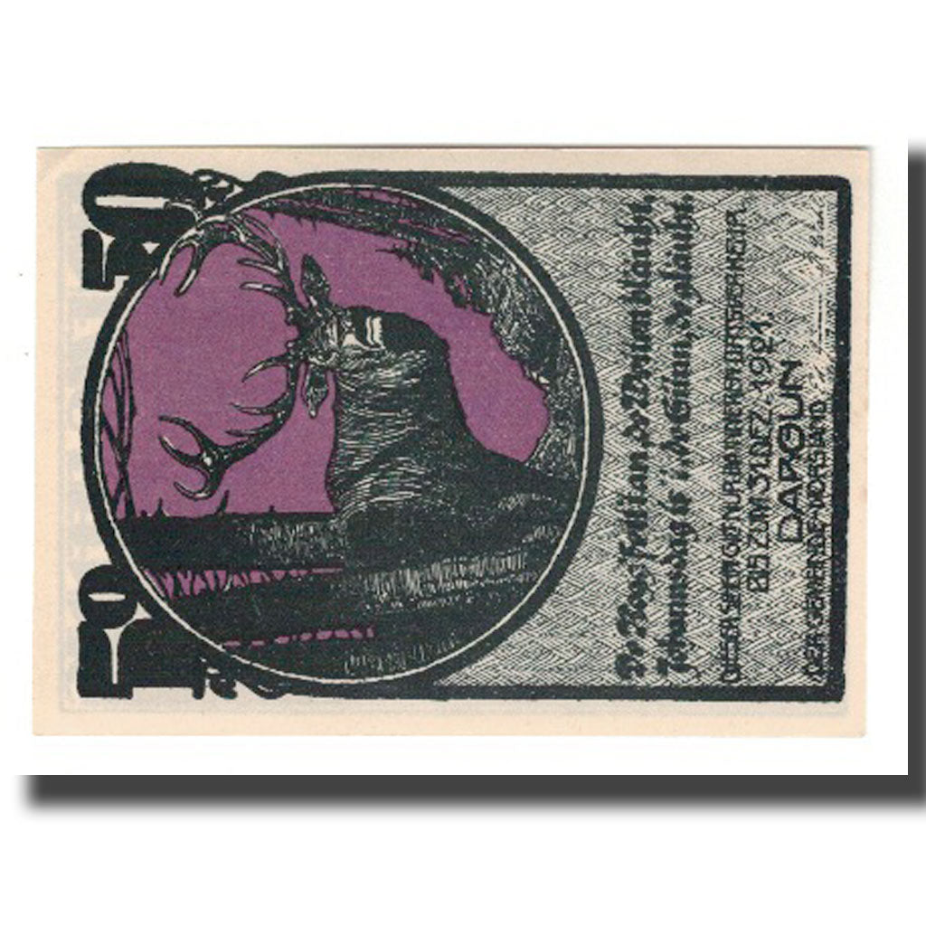 Banknote, Germany, Dargun Gemeinde, 50 Pfennig, Batiment, 1921, 1921-12-31