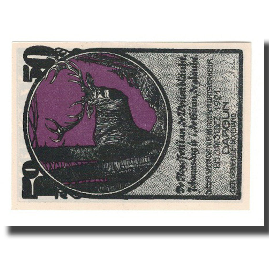 Banknote, Germany, Dargun Gemeinde, 50 Pfennig, batiment 1, 1921, 1921-12-31