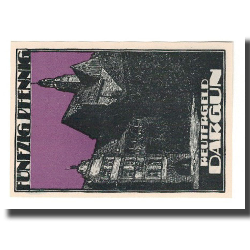 Banknote, Germany, Dargun Gemeinde, 50 Pfennig, batiment 1, 1921, 1921-12-31