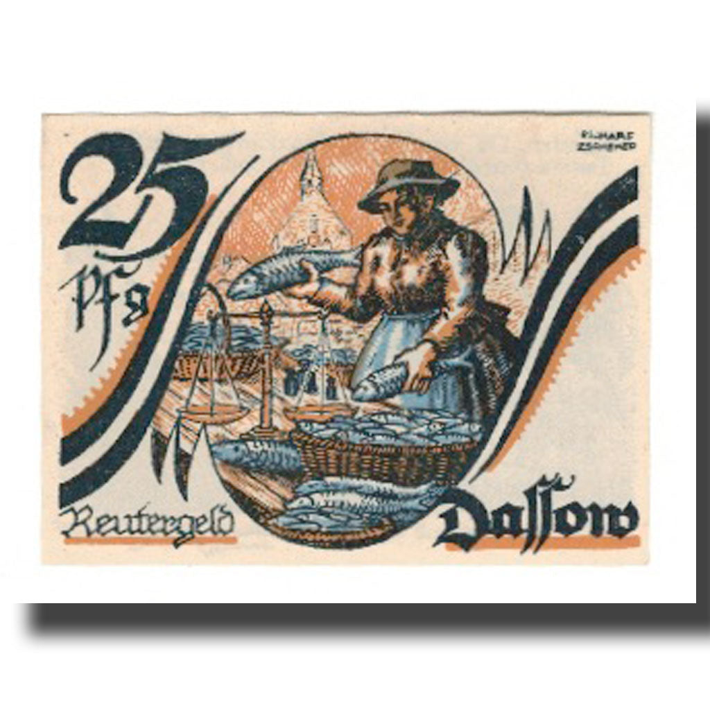 Banknote, Germany, Dassow Gemeinde, 25 Pfennig, paysage 1, 1922, 1922-05-31