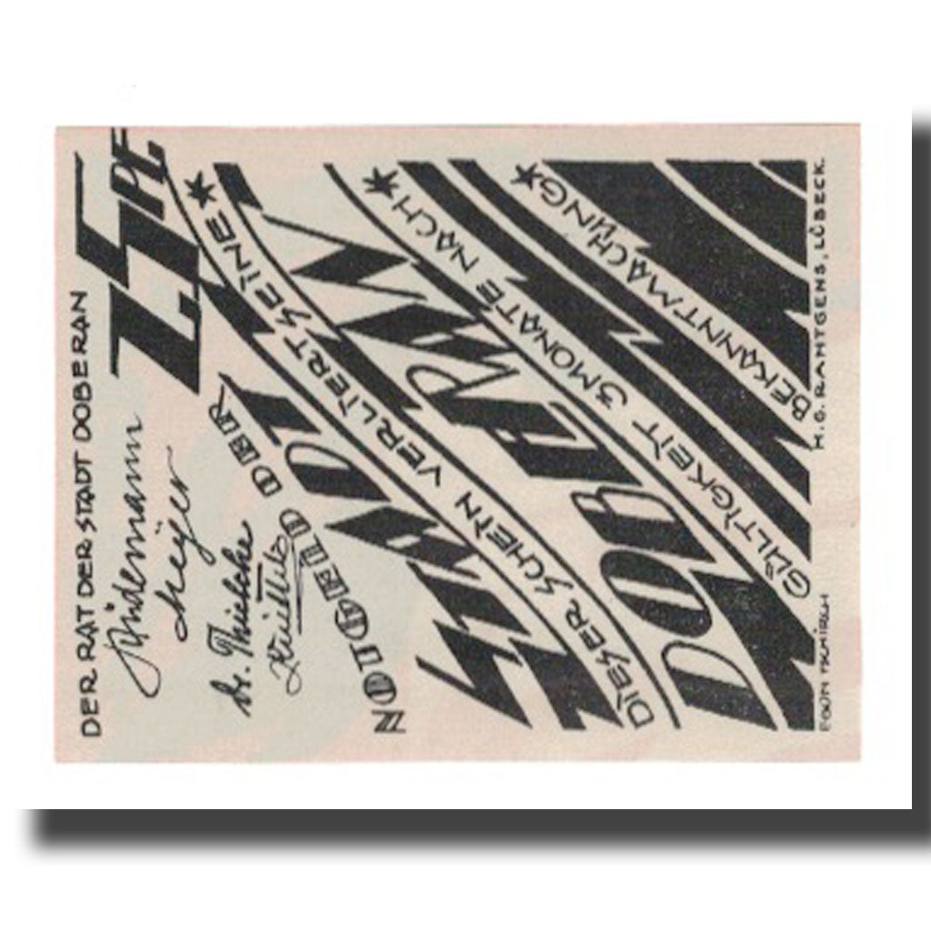 Banknote, Germany, Doberan, Bad Stadt, 25 Pfennig, valeur faciale, 1921