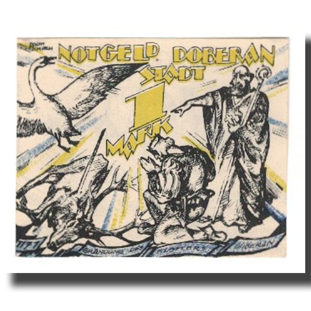 Banconote, Germania, Doberan, Bad Stadt, 1 Mark, personnage, 1921, SPL-