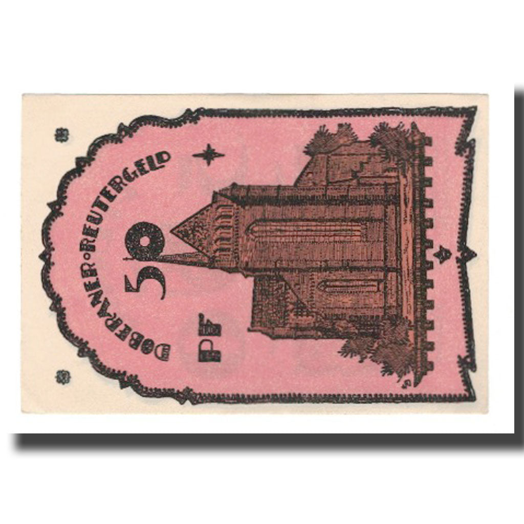 Banknote, Germany, Doberan, Bad Stadt, 50 Pfennig, batiment 1, 1921, 1921-12-31