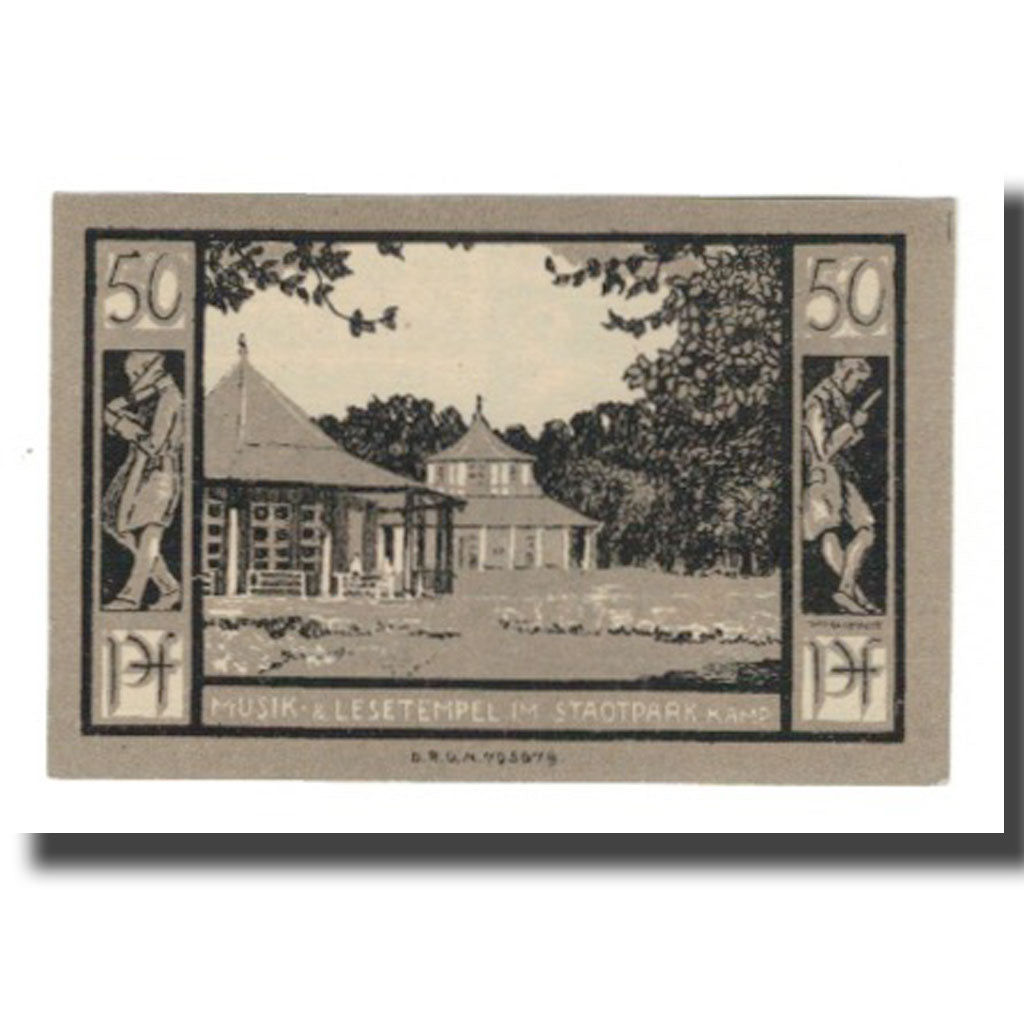 Banknote, Germany, Doberan, Bad Stadt, 50 Pfennig, batiment 1, 1922, AU(55-58)