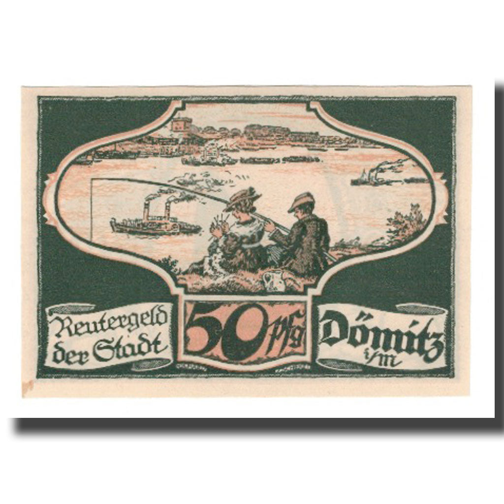 Banknote, Germany, Domitz Stadt, 50 Pfennig, personnage, 1922, 1922-05-31