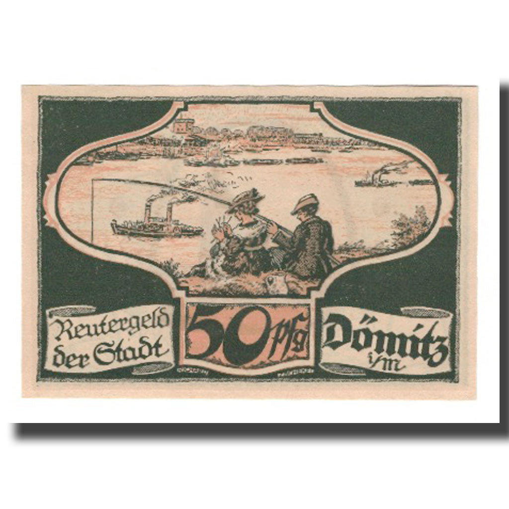 Banknote, Germany, Domitz Stadt, 50 Pfennig, personnage 1, 1922, 1922-05-31