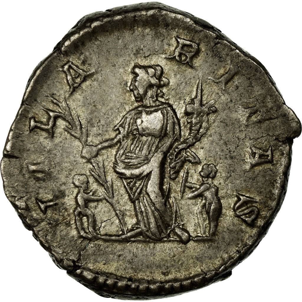 Moneta, Julia Domna, Denarius, AU(55-58), Srebro, Cohen:79
