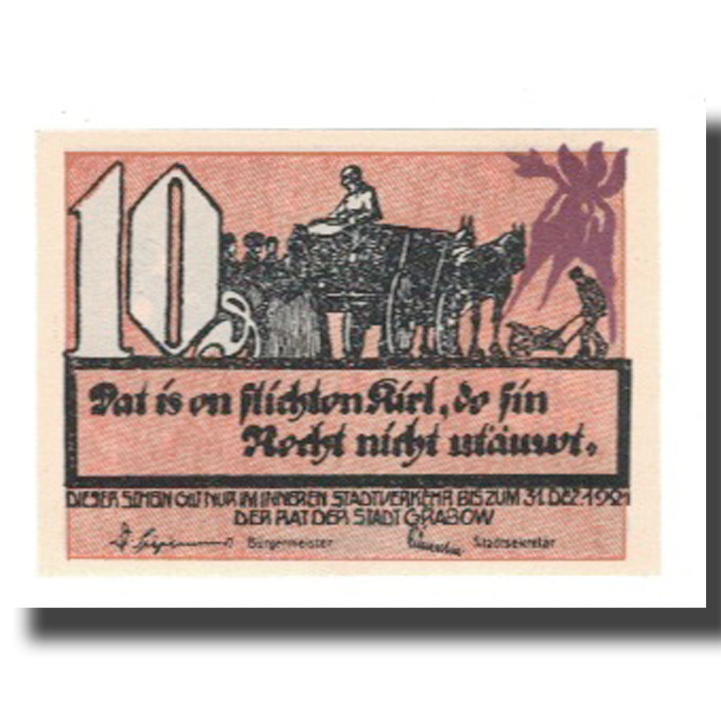 Banknote, Germany, 10 Pfennig, personnage, 1922, 1922-12-31, AU(55-58)