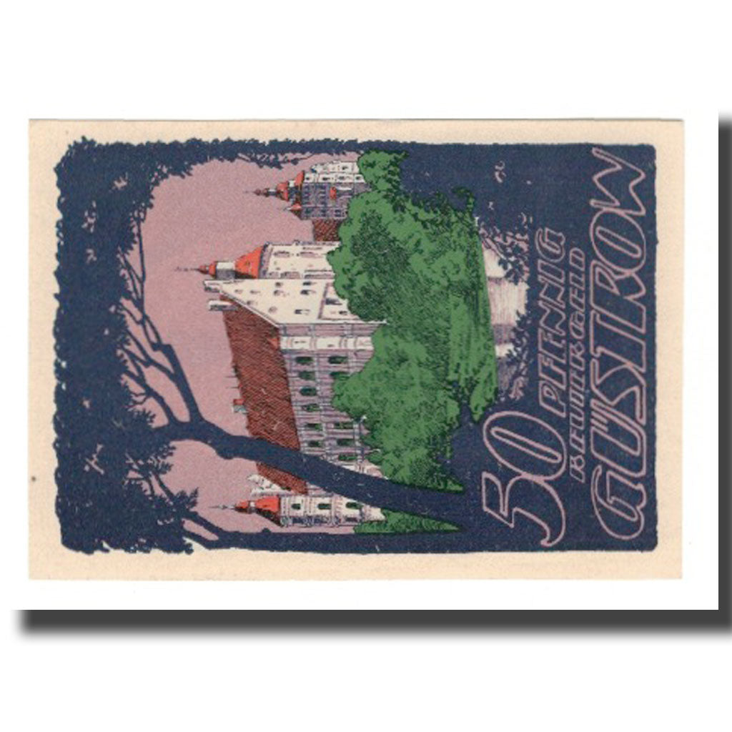 Banknote, Germany, Güstrow Stadt, 50 Pfennig, batiment 2, 1922, 1922-05-31
