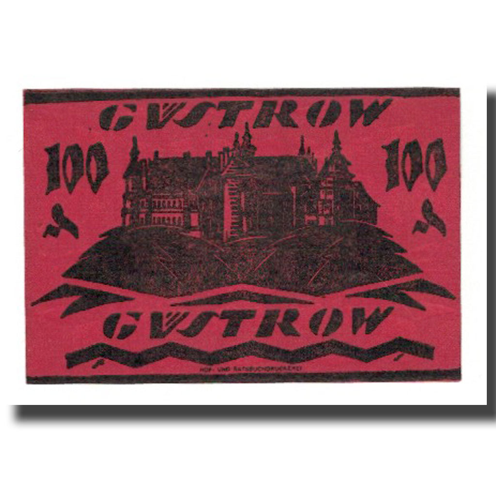 Biljet, Duitsland, Güstrow Stadt, 100 Pfennig, vache 2, 1922, 1922-12-31, SUP