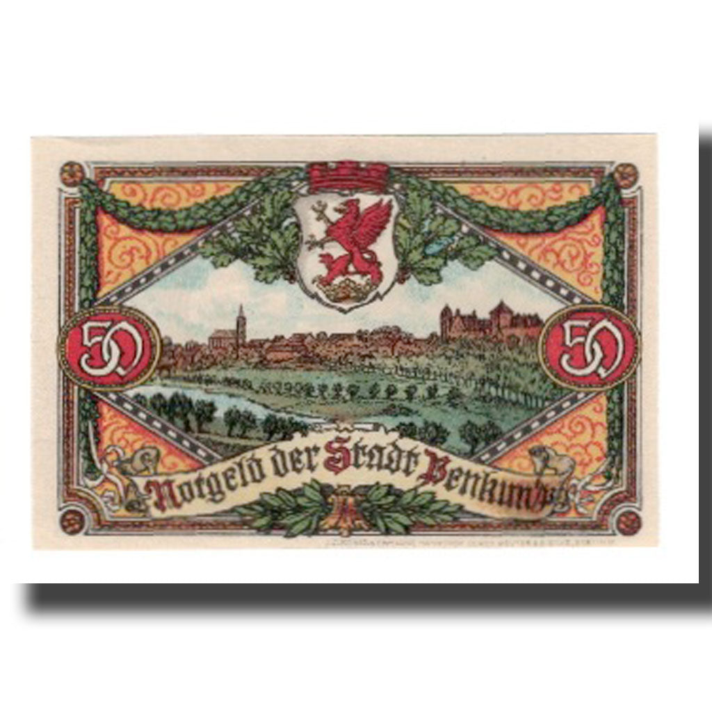 Geldschein, Deutschland, Penkun Stadt, 50 Pfennig, paysage, 1921, 1921-05-01