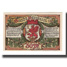 Billet, Allemagne, Penkun Stadt, 50 Pfennig, paysage 1, 1921, 1921-05-01, SUP
