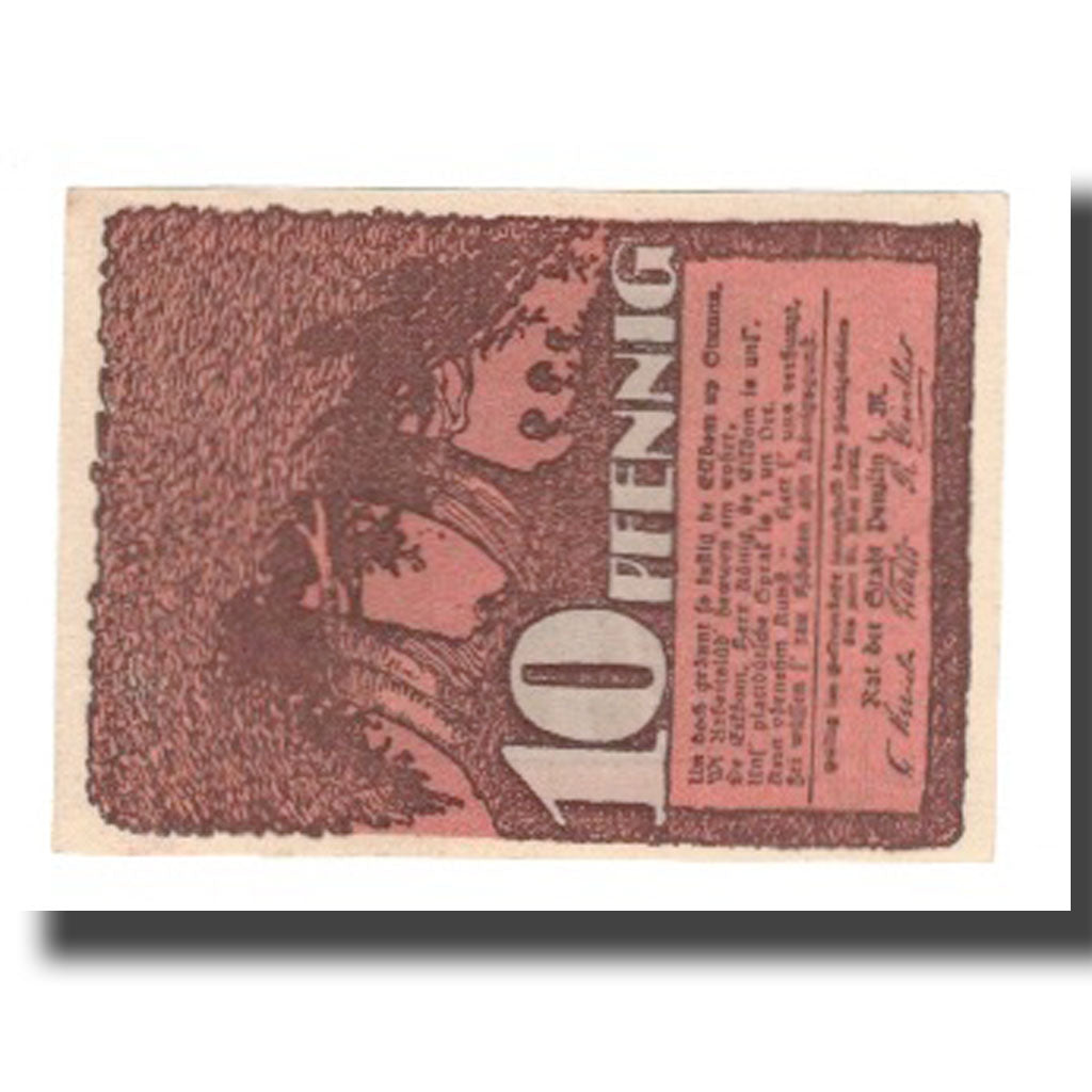 Banknote, Germany, Penzlin Stadt, 10 Pfennig, maison 2, 1922, 1922-05-31
