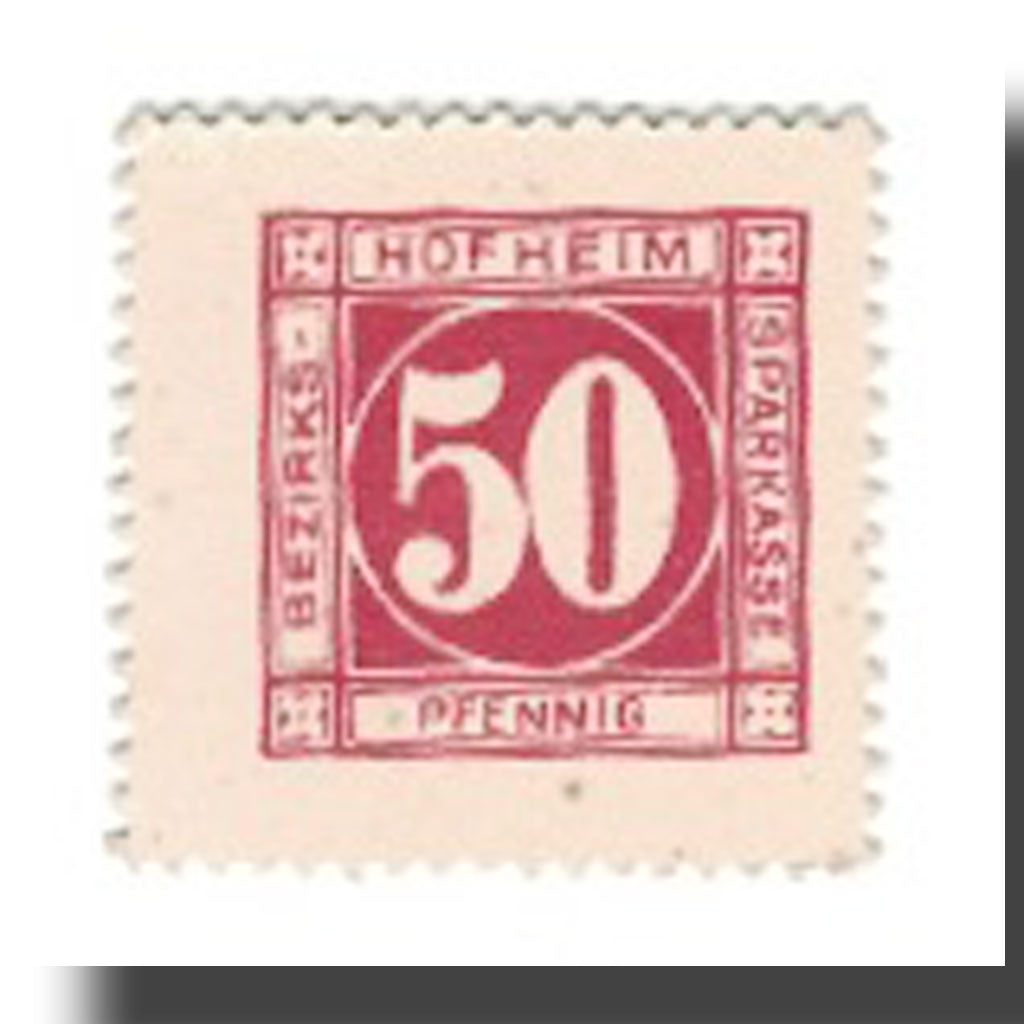 Banknote, Germany, Hofheim Ufr. Distrikts bzw. Bezirks-Sparkasse, 50 Pfennig