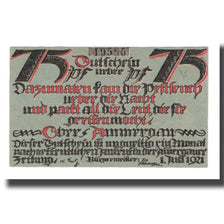Banknote, Germany, Oberammergau Gemeinde, 75 Pfennig, personnage 1, 1921