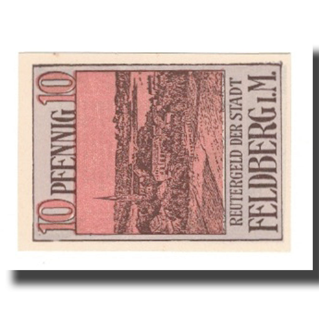 Banknote, Germany, Feldberg Stadt, 10 Pfennig, Texte, 1922, 1922-05-31