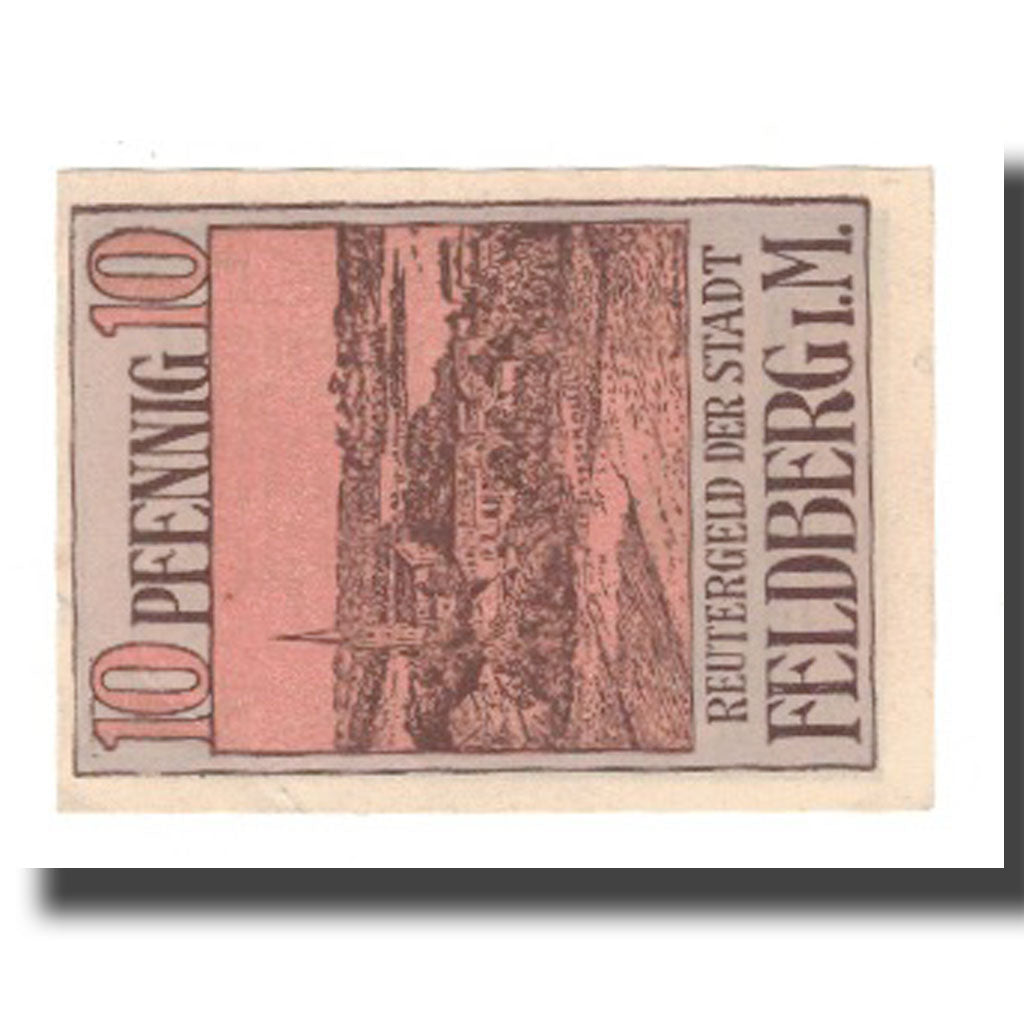 Biljet, Duitsland, Feldberg Stadt, 10 Pfennig, texte 1, 1922, 1922-05-31, SUP