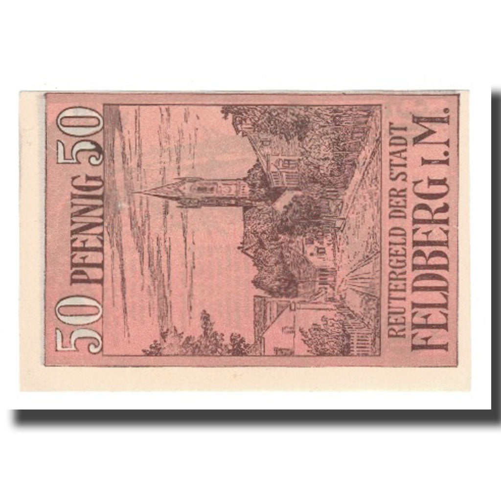 Banconote, Germania, Feldberg Stadt, 50 Pfennig, Texte, 1922, 1922-05-31, SPL-