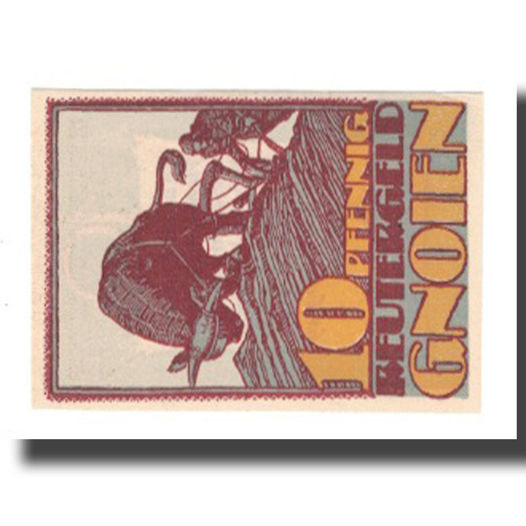 Banknote, Germany, Gnoien Stadt, 10 Pfennig, personnage 1, 1922, 1922-02-15
