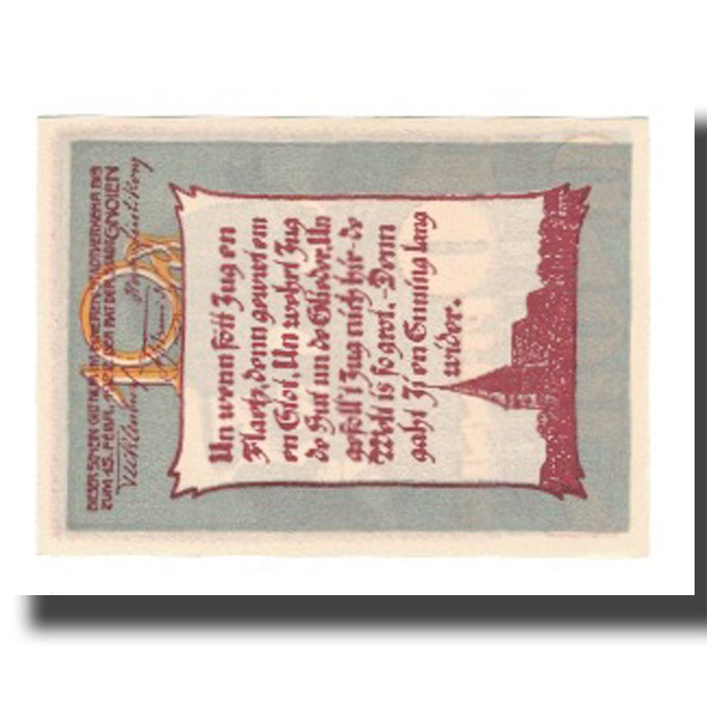 Banknote, Germany, Gnoien Stadt, 10 Pfennig, personnage 2, 1922, 1922-02-15