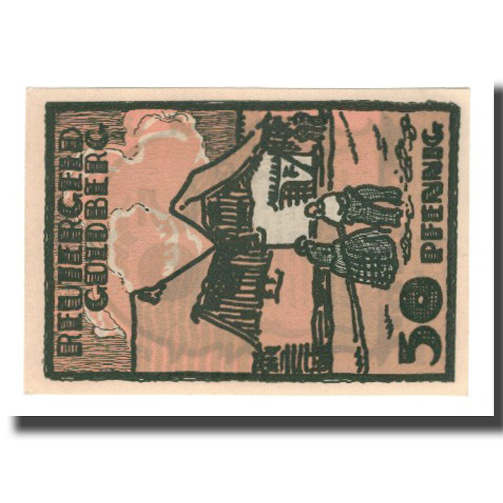 Banknote, Germany, Goldberg Stadt, 50 Pfennig, village 1, 1922, 1922-05-31
